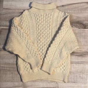 Cream Women’s Cable-knit Turtle Neck